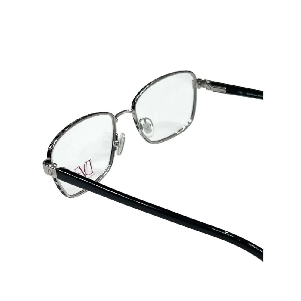 NEW Diane von Furstenberg DVF 8052 001 Marbled Gray Eyeglasses Frames 52-17-135